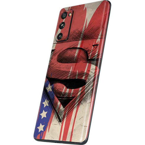 DC Comics Superman Crest Galaxy S20 Fan Edition Skin