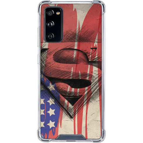 DC Comics Superman Crest Galaxy S20 FE Clear Case
