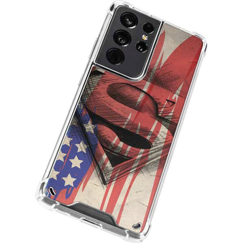 DC Comics Superman Crest Galaxy S21 Ultra 5G Clear Case