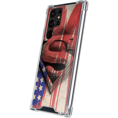 DC Comics Superman Crest Galaxy S22 Ultra Clear Case