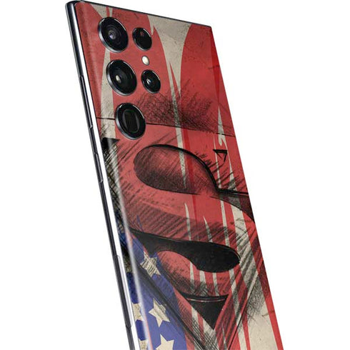 DC Comics Superman Crest Galaxy S22 Ultra Skin