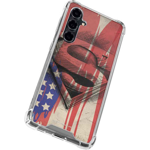 DC Comics Superman Crest Galaxy S23 FE Clear Case