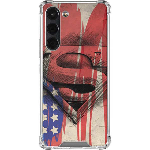 DC Comics Superman Crest Galaxy S23 Plus Clear Case