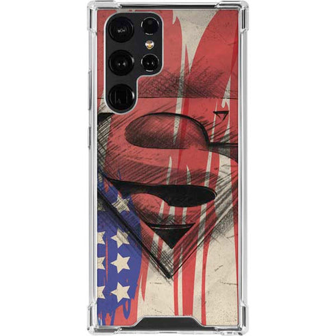 DC Comics Superman Crest Galaxy S24 Ultra Clear Case
