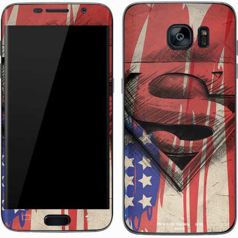 DC Comics Superman Crest Galaxy S7 Skin