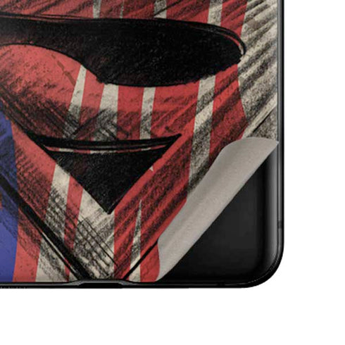 DC Comics Superman Crest Galaxy Z Flip Skin
