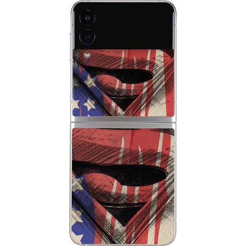 DC Comics Superman Crest Galaxy Z Flip3 5G Skin