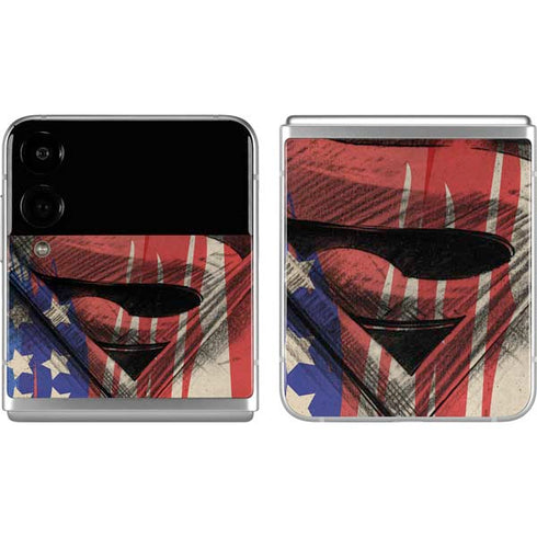 DC Comics Superman Crest Galaxy Z Flip4 5G Skin