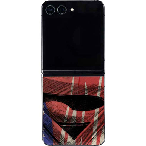 DC Comics Superman Crest Galaxy Z Flip5 5G Skin