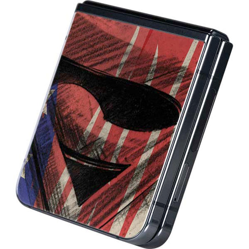 DC Comics Superman Crest Galaxy Z Flip5 5G Skin