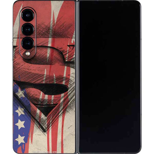 DC Comics Superman Crest Galaxy Z Fold4 5G Skin