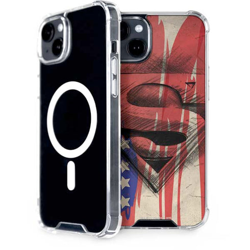 DC Comics Superman Crest iPhone 14 Plus MagSafe Case