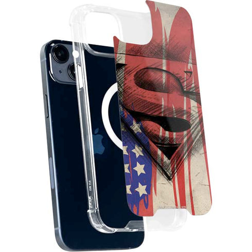 DC Comics Superman Crest iPhone 15 Plus MagSafe Case