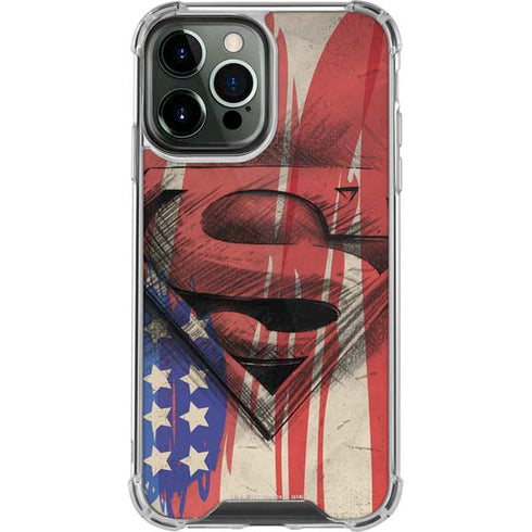 DC Comics Superman Crest iPhone 14 Pro Max Clear Case