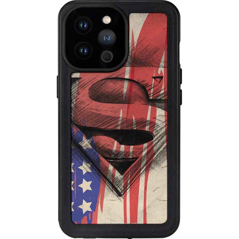 DC Comics Superman Crest iPhone 14 Pro Max Waterproof Case