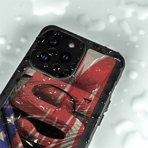 DC Comics Superman Crest iPhone 14 Pro Max Waterproof Case