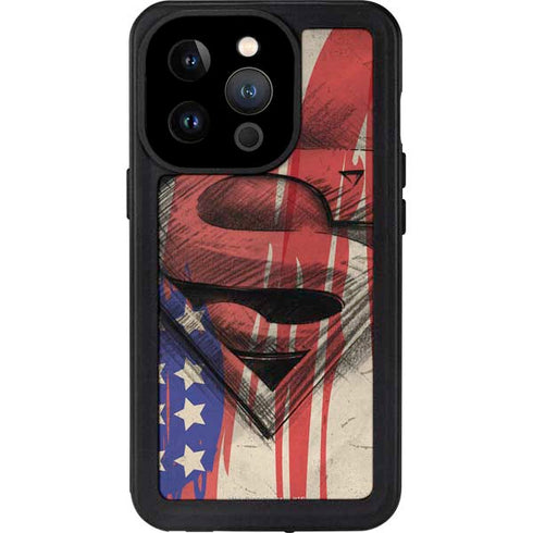 DC Comics Superman Crest iPhone 14 Pro Waterproof Case