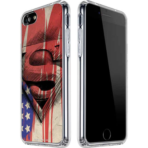 DC Comics Superman Crest iPhone SE (2nd & 3rd Gen) Clear Case