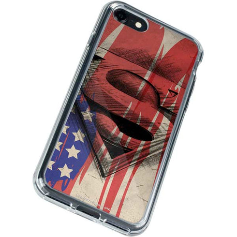 DC Comics Superman Crest iPhone SE (2nd & 3rd Gen) Clear Case