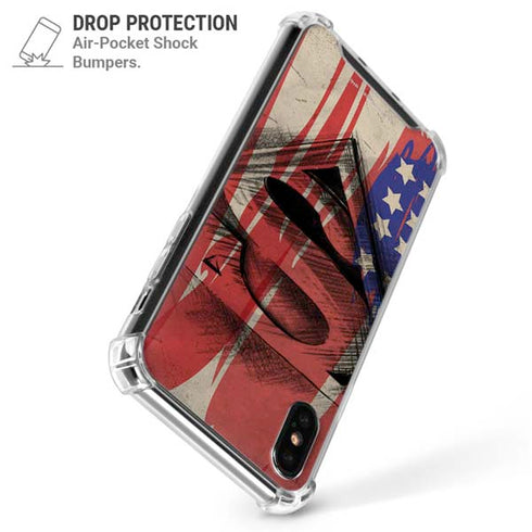DC Comics Superman Crest iPhone XS Max Clear Case