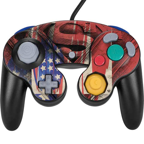 DC Comics Superman Crest Nintendo GameCube Controller Skin