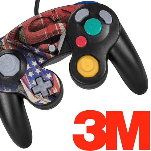 DC Comics Superman Crest Nintendo GameCube Controller Skin