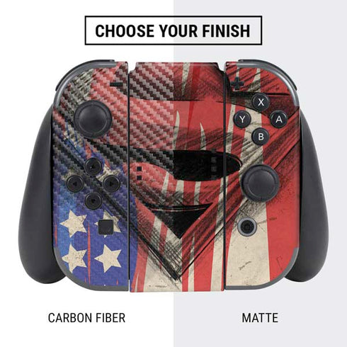 DC Comics Superman Crest Nintendo Switch Bundle Skin