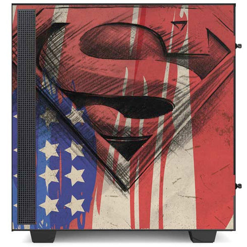 DC Comics Superman Crest NZXT H510 Compact ATX Mid-Tower Case Skin