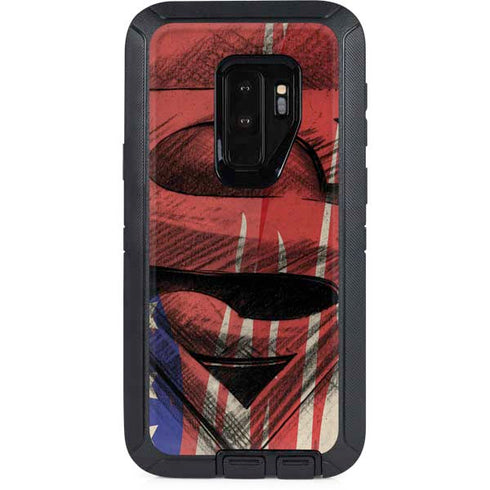 DC Comics Superman Crest Otterbox Defender Galaxy Skin