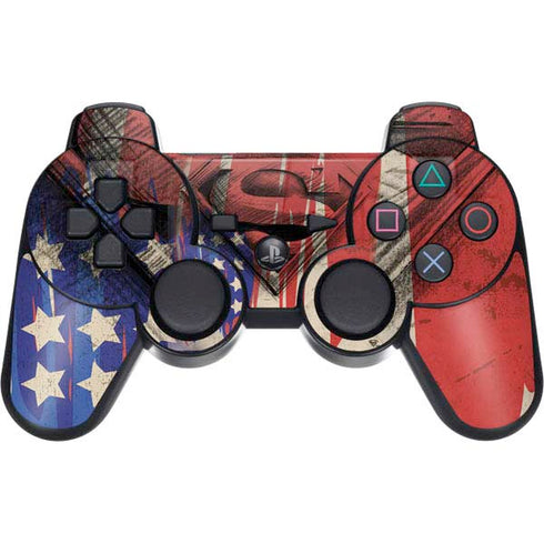 DC Comics Superman Crest PS3 Dual Shock wireless controller Skin