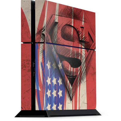 DC Comics Superman Crest PS4 Console Skin