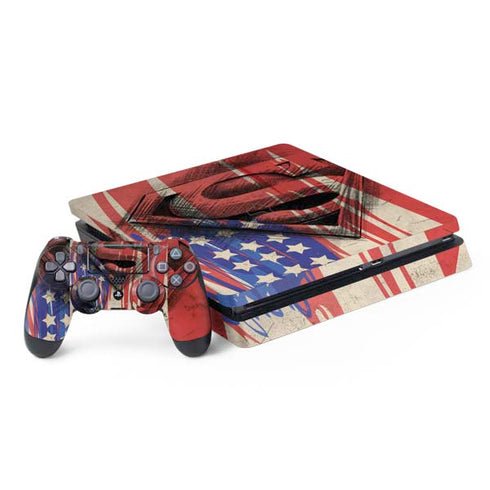 DC Comics Superman Crest PS4 Slim Bundle Skin