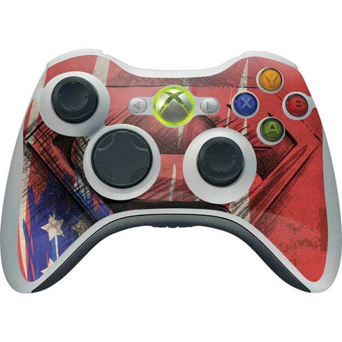 DC Comics Superman Crest Xbox 360 Wireless Controller Skin