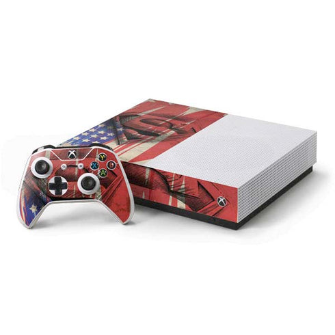 DC Comics Superman Crest Xbox One S All-Digital Edition Bundle Skin