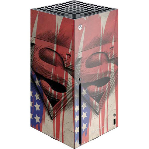 DC Comics Superman Crest Xbox Series X Console Skin