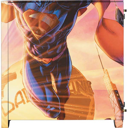 DC Comics Superman Unchained #1 75th Anniversary Cover Art by Jim Lee Corsair 4000D Tempered Glass Mid-Tower ATX Case Skin