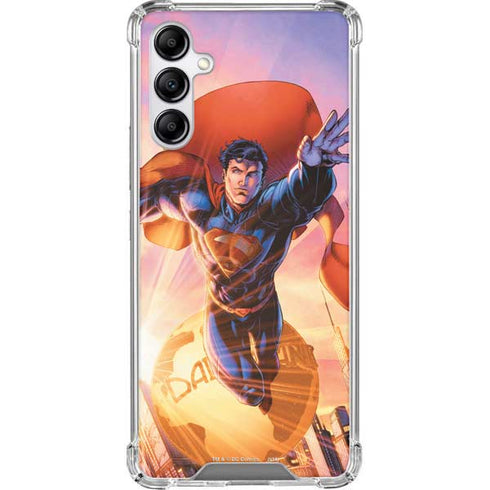 DC Comics Superman Unchained #1 75th Anniversary Cover Art by Jim Lee Galaxy A14 5G Clear Case