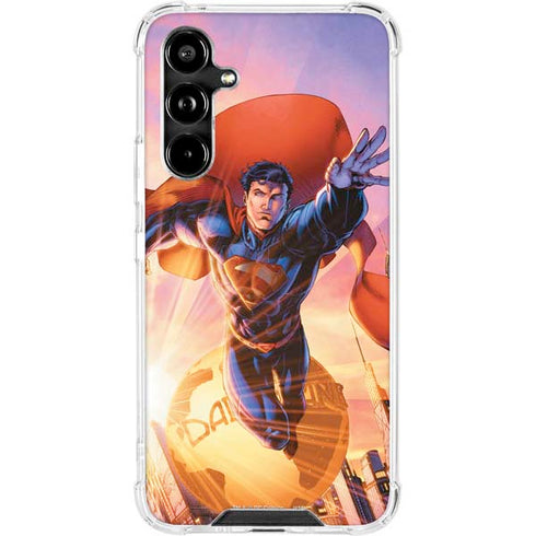 DC Comics Superman Unchained #1 75th Anniversary Cover Art by Jim Lee Galaxy A54 5G Clear Case