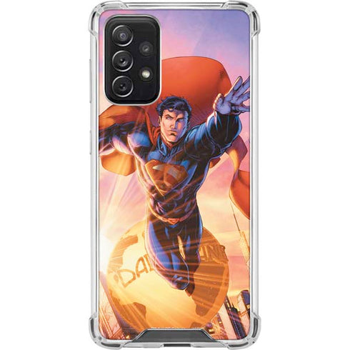 DC Comics Superman Unchained #1 75th Anniversary Cover Art by Jim Lee Galaxy A72 5G Clear Case