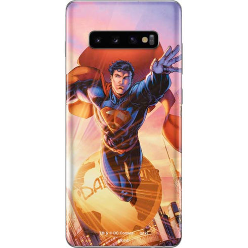 DC Comics Superman Unchained #1 75th Anniversary Cover Art by Jim Lee Galaxy S10 Plus Skin