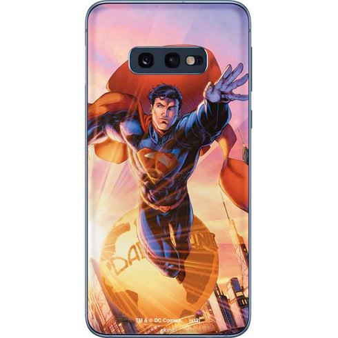 DC Comics Superman Unchained #1 75th Anniversary Cover Art by Jim Lee Galaxy S10e Skin