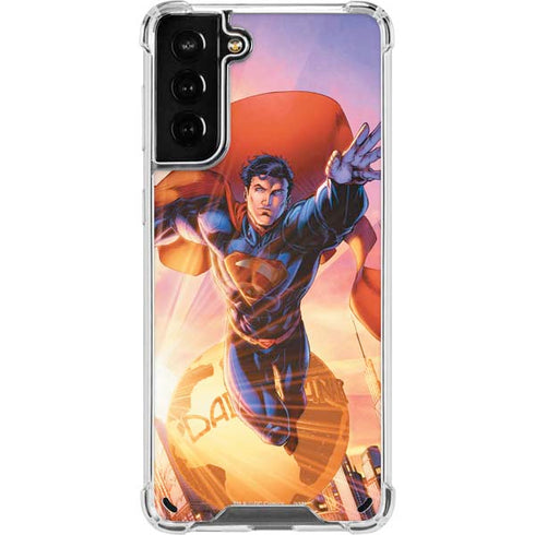 DC Comics Superman Unchained #1 75th Anniversary Cover Art by Jim Lee Galaxy S21 Plus 5G Clear Case