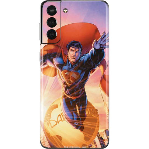 DC Comics Superman Unchained #1 75th Anniversary Cover Art by Jim Lee Galaxy S21 Plus 5G Skin