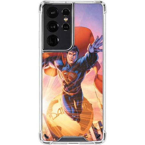 DC Comics Superman Unchained #1 75th Anniversary Cover Art by Jim Lee Galaxy S21 Ultra 5G Clear Case