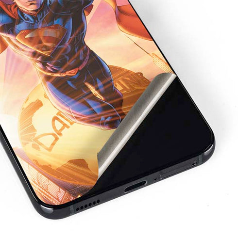 DC Comics Superman Unchained #1 75th Anniversary Cover Art by Jim Lee Galaxy S22 Plus Skin