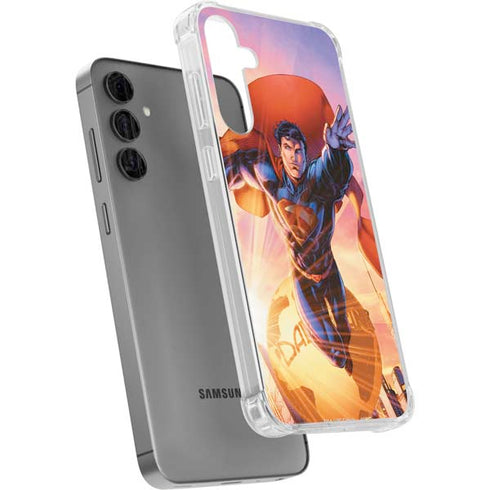 DC Comics Superman Unchained #1 75th Anniversary Cover Art by Jim Lee Galaxy S24 Plus Clear Case