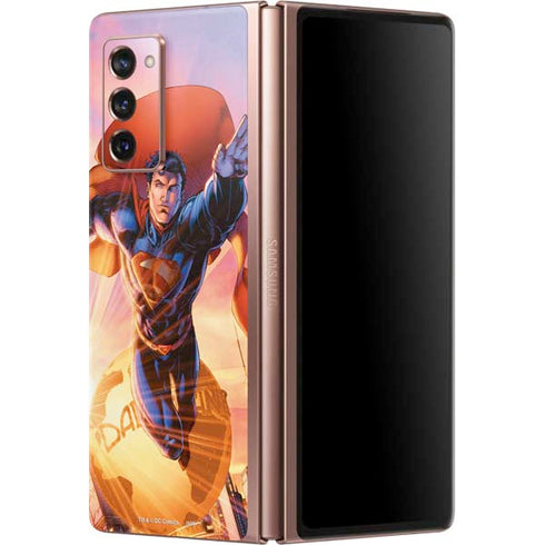 DC Comics Superman Unchained #1 75th Anniversary Cover Art by Jim Lee Galaxy Z Fold2 5G Skin