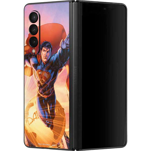 DC Comics Superman Unchained #1 75th Anniversary Cover Art by Jim Lee Galaxy Z Fold3 5G Skin