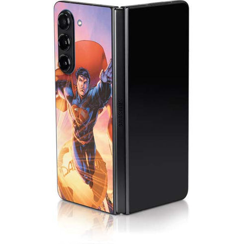 DC Comics Superman Unchained #1 75th Anniversary Cover Art by Jim Lee Galaxy Z Fold5 5G Skin