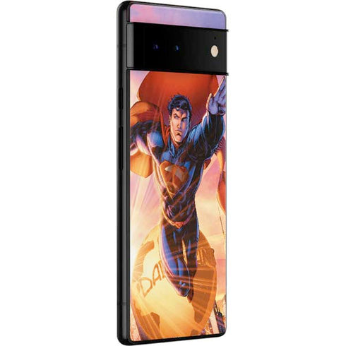 DC Comics Superman Unchained #1 75th Anniversary Cover Art by Jim Lee Google Pixel 6 Pro Skin